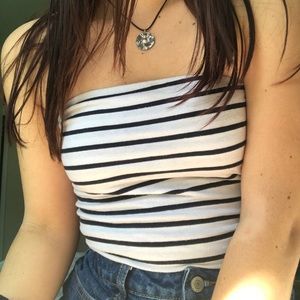 Brandy Melville striped tube top